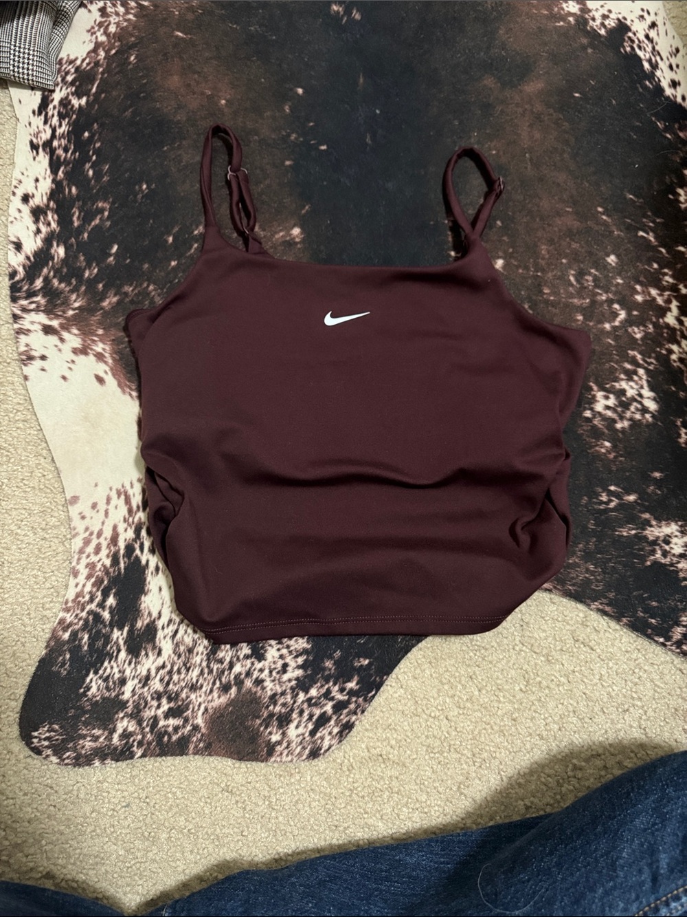 Nike Women's Wine Burgundy Camisole with Swoosh